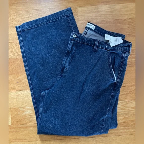 Abercrombie & Fitch Blue The ‘90s Relaxed Jean High Rise NWT - Picture 2 of 8